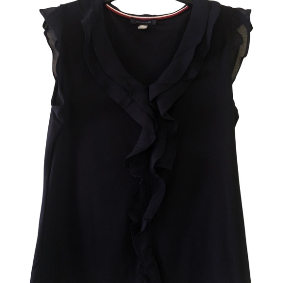 Beautiful navy blue blouse - Picture 1 of 6